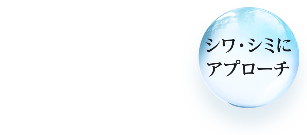 シワ・シミにアプローチ
